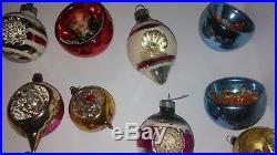 Lot 38 Vintage Christmas Ornaments Shiny Brite lantern misc