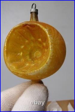 Lot Antique VTG 1900s Glass Pictured Indent BALL DROP Christmas Ornament Germany