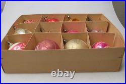 Lot Antique VTG 1900s Glass Pictured Indent BALL DROP Christmas Ornament Germany