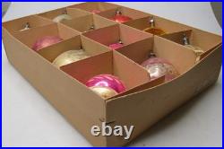 Lot Antique VTG 1900s Glass Pictured Indent BALL DROP Christmas Ornament Germany
