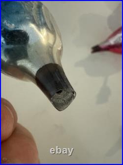 Lot Of Rare Vintage Bird Christmas Tree Glass Ornaments Italian