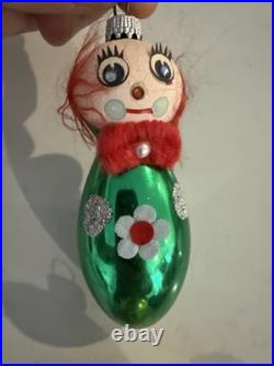 Lot Of Rare Vintage De Carlini Blown Glass Christmas Tree Ornaments Italian