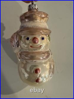 Lot Of Rare Vintage De Carlini Blown Glass Christmas Tree Ornaments Italian