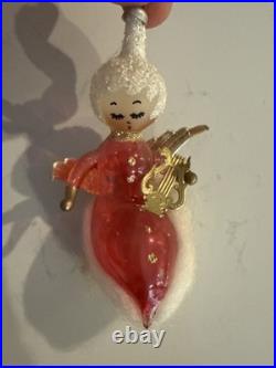 Lot Of Rare Vintage De Carlini Blown Glass Christmas Tree Ornaments Italian