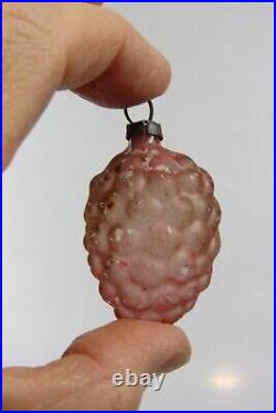 Lot VTG Blown Glass Feather Tree BERRY PINE CONES Christmas Ornaments Japan