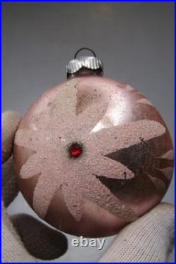 Lot VTG Glass Assorted Mica Pictured Striped BALL Christmas Ornament Corning US Lot VTG Glass Assorted Mica Pictured Striped BALL Christmas Ornament Corning US