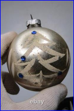 Lot VTG Glass Assorted Mica Pictured Striped BALL Christmas Ornament Corning US Lot VTG Glass Assorted Mica Pictured Striped BALL Christmas Ornament Corning US