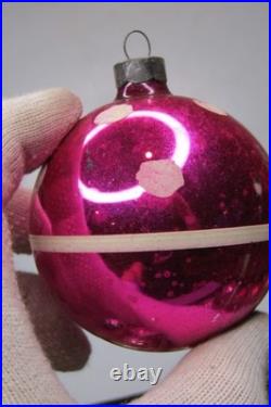Lot VTG Glass Assorted Mica Pictured Striped BALL Christmas Ornament Corning US Lot VTG Glass Assorted Mica Pictured Striped BALL Christmas Ornament Corning US