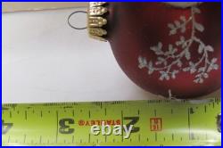Lot VTG Glass Assorted Pictured Glittered BALL Christmas Ornaments Shiny Brite