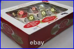 Lot VTG Glass Assorted Pictured Glittered BALL Christmas Ornaments Shiny Brite