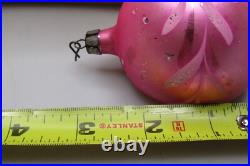 Lot VTG Glass Assorted Pictured SKI MAN BIRD Drop Ball Christmas Ornament Poland