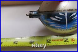 Lot VTG Glass Assorted Pictured SKI MAN BIRD Drop Ball Christmas Ornament Poland