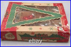 Lot VTG Glass Assorted TORNADO LANTERN Striped Christmas Ornament Shiny Brite