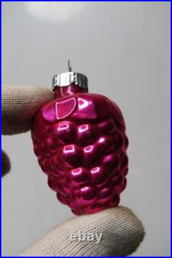 Lot VTG Glass BELL GRAPE BARREL TORNADO Indent Christmas Ornament Corning CHOOSE