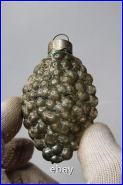 Lot VTG Glass BELL GRAPE BARREL TORNADO Indent Christmas Ornament Corning CHOOSE