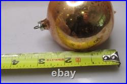 Lot VTG Glass Glitter FALLING STAR Indent BALL Christmas Ornament Germany #2
