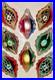 Lot-VTG-Glass-Glitter-Pictured-SNOWFLAKE-DOT-DROP-Christmas-Ornaments-Romania-01-cce