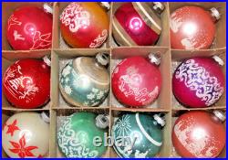 Lot VTG Glass MUSHROOM DOVE WISEMEN Pictured BALL Christmas Ornament Shiny Brite