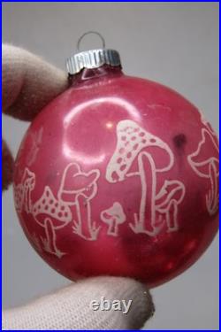 Lot VTG Glass MUSHROOM DOVE WISEMEN Pictured BALL Christmas Ornament Shiny Brite