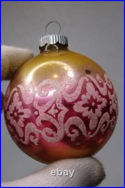 Lot VTG Glass MUSHROOM DOVE WISEMEN Pictured BALL Christmas Ornament Shiny Brite