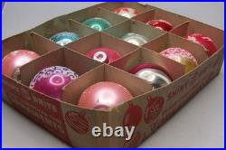 Lot VTG Glass MUSHROOM DOVE WISEMEN Pictured BALL Christmas Ornament Shiny Brite