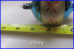 Lot VTG Glass Picture BIRD INSECT BELL BOW DROP Christmas Ornament Poland CHOOSE