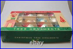 Lot VTG Glass Picture BIRD INSECT BELL BOW DROP Christmas Ornament Poland CHOOSE