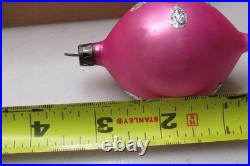 Lot VTG Glass Picture Embossed STAR Indent DROP Christmas Ornament Poland CHOOSE