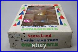 Lot VTG Glass Picture Embossed STAR Indent DROP Christmas Ornament Poland CHOOSE