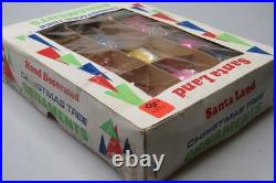 Lot VTG Glass Picture Embossed STAR Indent DROP Christmas Ornament Poland CHOOSE