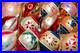 Lot-VTG-Glass-Pictured-INSECT-PINECONE-BIRD-Large-DROP-Christmas-Ornament-Poland-01-kzr
