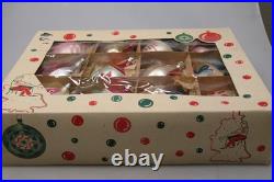 Lot VTG Glass Pictured INSECT PINECONE BIRD Large DROP Christmas Ornament Poland