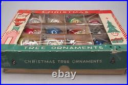 Lot VTG Glass Pictured Indent DROP Christmas Ornaments Poland Lot VTG Glass Pictured Indent DROP Christmas Ornaments Poland