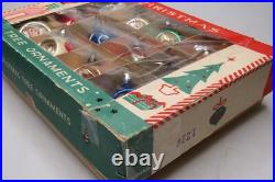 Lot VTG Glass Pictured Indent DROP Christmas Ornaments Poland Lot VTG Glass Pictured Indent DROP Christmas Ornaments Poland