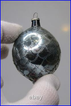 Lot VTG Glass Pictured Multicolor Striped Mica DROP Christmas Ornament Poland Lot VTG Glass Pictured Multicolor Striped Mica DROP Christmas Ornament Poland