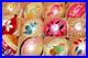 Lot-VTG-Glass-Pictured-SANTA-SKIING-FLOWER-Large-DROP-Christmas-Ornaments-Poland-01-mtbe