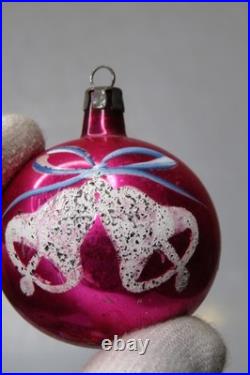 Lot VTG Glass Pictured SNOWMAN BELL BALL DROP Christmas Ornaments Poland CHOOSE