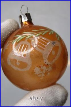 Lot VTG Glass Pictured SNOWMAN BELL BALL DROP Christmas Ornaments Poland CHOOSE