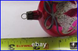 Lot VTG Glass Pictured SNOWMAN BELL BALL DROP Christmas Ornaments Poland CHOOSE