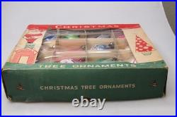 Lot VTG Glass Pictured SNOWMAN BELL BALL DROP Christmas Ornaments Poland CHOOSE