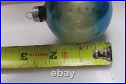 Lot VTG Glass Pictured Stencil Mica Gradient BALL Christmas Ornament Shiny Brite