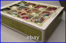 Lot VTG Glass Pictured Stencil Mica Gradient BALL Christmas Ornament Shiny Brite Lot VTG Glass Pictured Stencil Mica Gradient BALL Christmas Ornament Shiny Brite