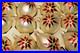 Lot-VTG-Glass-Rauch-Pictured-POINSETTIA-Flower-DROP-BALL-Christmas-Ornaments-01-sg