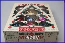 Lot VTG Glass Stencil Pictured Snow Cap CANDLE BELL BALL Christmas Ornaments US