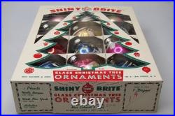 Lot VTG Glass Stencil Pictured Snow Cap CANDLE BELL BALL Christmas Ornaments US