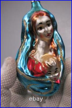 Lot VTG Modern Glass Figurine SANTA JESUS CLOWN CAT DRUM Christmas Ornaments