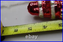 Lot VTG Modern Glass Figurine SANTA JESUS CLOWN CAT DRUM Christmas Ornaments