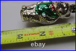 Lot VTG Modern Glass Figurine SANTA NATIVITY PIGGY BEAR BIRD Christmas Ornaments