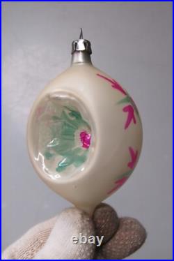 Lot VTG Pictured Glass Indent BIRD FLOWER DROP BALL Christmas Ornaments Poland Lot VTG Pictured Glass Indent BIRD FLOWER DROP BALL Christmas Ornaments Poland