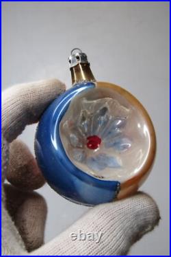 Lot VTG Pictured Glass Indent BIRD FLOWER DROP BALL Christmas Ornaments Poland Lot VTG Pictured Glass Indent BIRD FLOWER DROP BALL Christmas Ornaments Poland